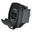 Connects directly to 12-24V with i6.8mm spade terminals. Fitted with rubber cap to prevent moisture and dust ingress. Designed to mount directly in a modern dashboard blanking panel.
