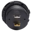 Voltmeter with capacity graph suitable for 12V or 24V battery systems. Designed to fit P0679-81, but can also be used standalone. 29mm mounting hole. 52 mm thread length. 5-30V input.