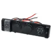 A flush panel mount facia with usb, car accessory and voltmeter with on/off switch