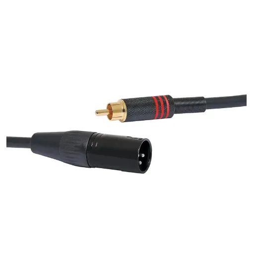 XLR Male / RCA Male 1m