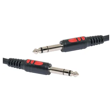 6.35mm 2m. Balanced TRS connection male to male.