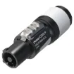 Extra heavy duty Neutrik Powercon connector as used in commercial lighting and audio applications. Power Out version. NAC3FXXB-W-S 20A 240V. SAA approved.