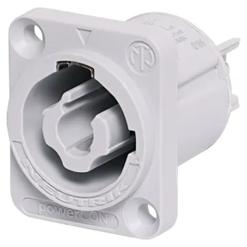 Extra heavy duty Neutrik Powercon connector as used in commercial lighting and audio applications. Power Out. NAC3MPB-1. SAA approved.