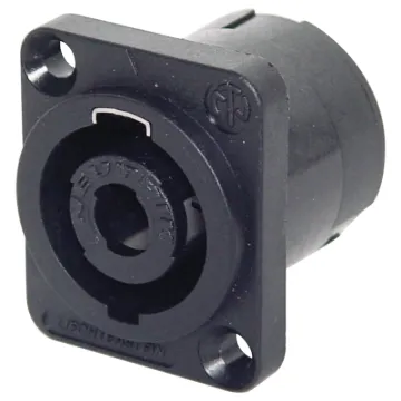 Heavy duty 4 pin connectors as used on professional amplifiers and speaker boxes. Handles up to 30A current. Genuine Speak-On connector manufactured by Neutrik.