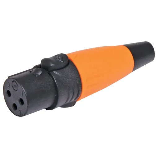 These eco XLR line plugs offer a shortened metal body with plastic strain relief body.