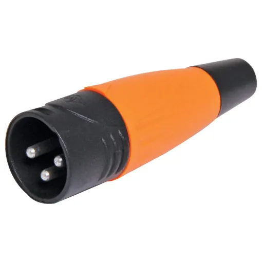 These eco XLR line plugs offer a shortened metal body with plastic strain relief body.