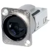 D series shielded Cat6 RJ45 chassis connector. 

NE8FDY-C6
