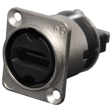 HDMI sockets on both sides of connector for use with pre-made leads. ROHS. HDMI Version 2.0. Standard ''D'' shape housing for easy mounting.