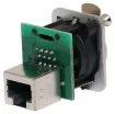 'back to back' RJ45 socket for easy termination on patch panels.