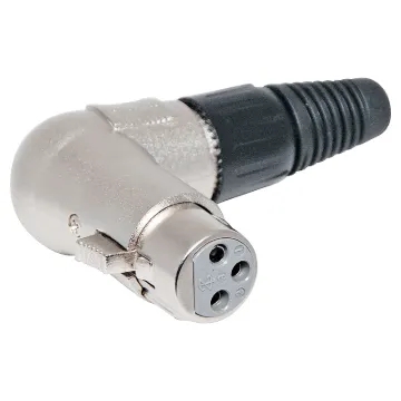 These XLR style connectors feature sturdy metal construction, high quality contact inserts and strain relief grommets on the line connectors. The plugs have an internal sleeve which tightens around the cable as the plug is screwed together, securing the c