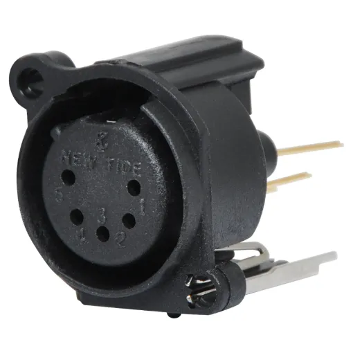 Ideal for use in mixers or amplifiers where panel space is limited.
