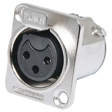 AMPHENOL (formerly Alcatel) connectors are ideal for use in high performance audio applications, including mobile PA use. They represent a no-compromise approach to connector technology, with rugged construction, secure mechanical characteristics and low