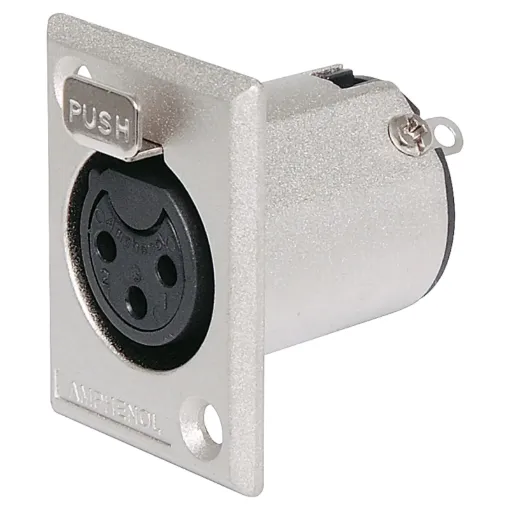 AMPHENOL (formerly Alcatel) connectors are ideal for use in high performance audio applications, including mobile PA use.  They represent a no-compromise approach to connector technology, with rugged construction,  secure mechanical characteristics and lo