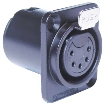 AMPHENOL (formerly Alcatel) connectors are ideal for use in high performance audio applications, including mobile PA use. They represent a no-compromise approach to connector technology, with rugged construction, secure mechanical characteristics and low