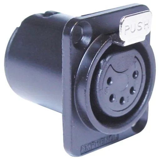 AMPHENOL (formerly Alcatel) connectors are ideal for use in high performance audio applications, including mobile PA use. They represent a no-compromise approach to connector technology, with rugged construction, secure mechanical characteristics and low