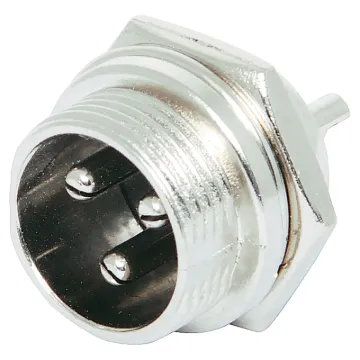 Male Chassis Socket 3 Pin