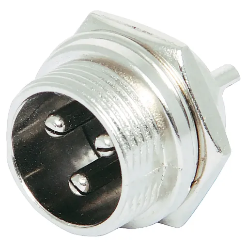 Male Chassis Socket 3 Pin