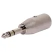 TRS 6.35mm adaptor to XLR 3 pin male. Suitable for balanced signals.