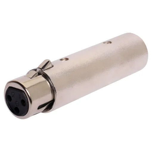 3 Pin XLR Male to 5 Pin XLR female
Suitable for DMX lighting systems.