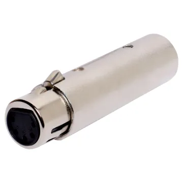 3 Pin XLR Male to 5 Pin XLR female
Suitable for DMX lighting systems.