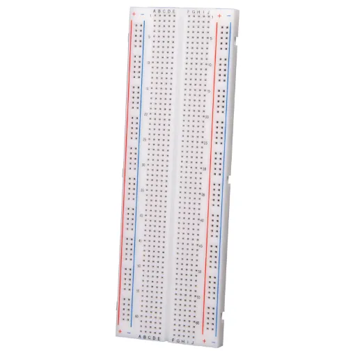Standard 0.1 inch spacings. Accepts all ICs, transistors, diodes, leds and passives. Uses solid hook up wire for interconnections. Boards are keyed to enable easy expansion.
