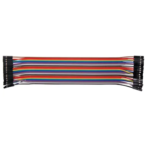 Keeps your cables neater, peel off as many as you need for prototyping your design. Socket to socket type. 150mm.