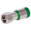 Used in digital television & pay TV applications. See tools section for the T 1562 crimping tool to suit. Cable entry size 5mm to suit RG6 coaxial cable.