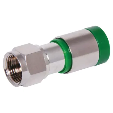 Used in digital television & pay TV applications. See tools section for the T 1562 crimping tool to suit. Cable entry size 5mm to suit RG6 coaxial cable.