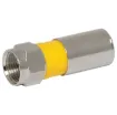 Used in digital television & pay TV applications. See tools section for the T 1562 crimping tool to suit. Cable entry size 5mm to suit RG6 coaxial cable.