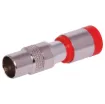 Used in digital television & pay TV applications. See tools section for the T 1562 crimping tool to suit. Cable entry size 5mm to suit RG59 coaxial cable.