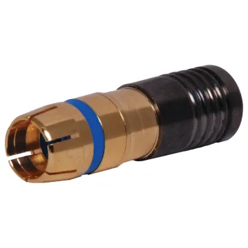 Used in high end video & RF signal leads such as RGB, component, digital television & pay TV applications. See tools section for the T 1562 crimping tool to suit. Cable entry size 5mm to suit RG59 coaxial cable.