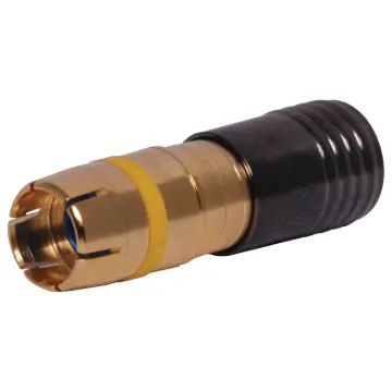 Used in high end video & RF signal leads such as RGB, component, digital television & pay TV applications. See tools section for the T 1562 crimping tool to suit. Cable entry size 8.5mm to suit RG6 coaxial cable

PLEASE NOTE: THESE CONNECTORS CAN ONL