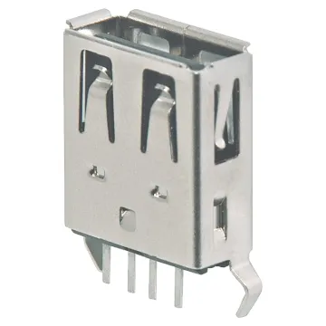 A Type USB connector - Vertical PCB mount.