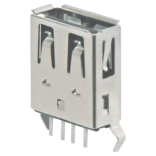 A Type USB connector - Vertical PCB mount.