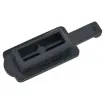 USB dust cover to suit Type A socket. Tab fits into recess on the chassis ensuring the dust cover stays with the device even when a lead or device is plugged into it.