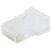 A handy screw top canister filled with 100pcs of P 1380 RJ45 connectors. 

8P8C Solid / Stranded. Cat5e RJ45 suit round cable