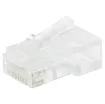 Unique through hole (open-pass) design for quick, easy termination 
Cat5e 8P8C male connector suits solid core cable