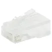 Unique through hole (open-pass) design for quick, easy termination 
Cat6 8P8C male connector suits solid core cable