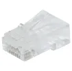 Unique through hole (open-pass) design for quick, easy termination 
Cat6 8P8C male connector suits solid core cable