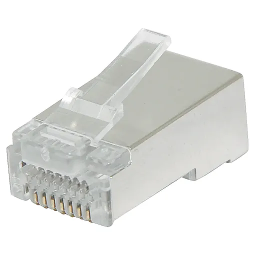 Unique through hole (open-pass) design for quick, easy termination 
Cat6 8P8C male connector suits solid core cable