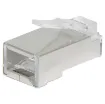 Unique through hole (open-pass) design for quick, easy termination 
Cat6 8P8C male connector suits solid core cable