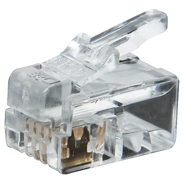Suits stranded conductors. Cat 5 rated. 4P4C RJ10.