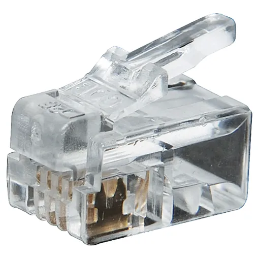 Suits stranded conductors. Cat 5 rated. 4P4C RJ10.