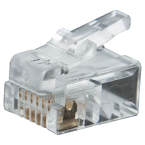 Suits stranded conductors. Cat 5 rated. 6P4C RJ14.