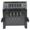 Housing: PBT Mixed 15% Glass Fibre, 94V-O
Contact: Gold Plated Phosphor Bronze Alloy
Insulation Resistance: 10M Ohm Minimum
Contact Resistance: 20M Ohm Max. per contact
Dielectric Withstand Voltage: 1000V AC RMS 60Hz
Current Rating: 1.5 Amps
Mechanical Life: 500 cycles minimum
Retention Strength: 7.7kg between plug & socket