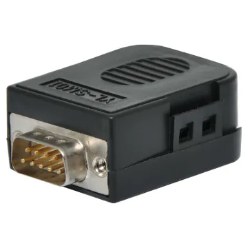 With this serial terminal block breakout users can make their own custom DE-9 serial interfaces with ease. The casing houses a PCB with screw terminal blocks suitable for use with stranded or solid core copper wire. Once wired up, you can clip the casing closed securely - it can be reopened if require using a small screw driver.