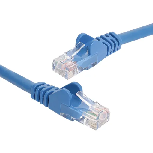8 Pin RJ45 Male to 8 Pin RJ45 Male Blue 0.5m - Category 6