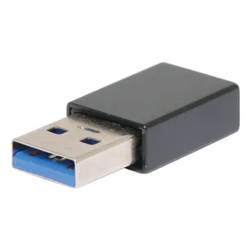 Change a USB A Male connector to a USB Type C female connector.