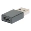 Change a USB A Male connector to a USB Type C female connector.