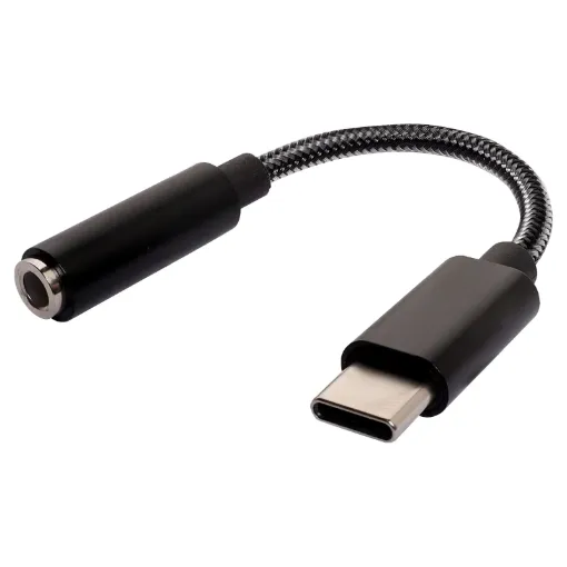 USB-C headphone adaptor so you can use your favourite headphones with your smartphone that no longer have a headphone jack.